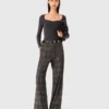 Geruite pantalon
