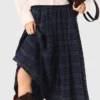 Geruite rok met strass-steentjes