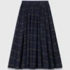 Geruite rok met strass-steentjes