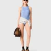 Gestreepte bodysuit