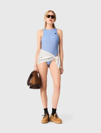 Gestreepte bodysuit