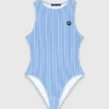 Gestreepte bodysuit