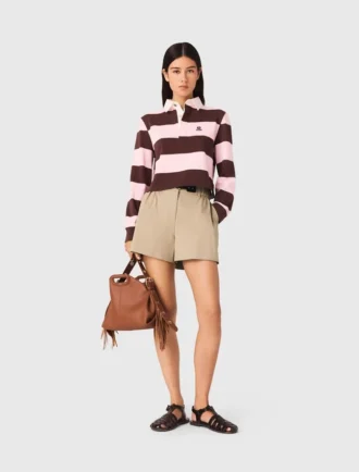 Gestreepte polosweater