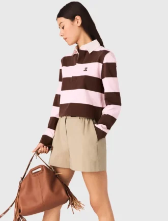 Gestreepte polosweater