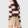 Gestreepte polosweater