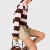 Gestreepte polosweater