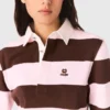 Gestreepte polosweater