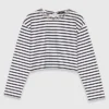 Gestrept T-shirt met lange mouwen