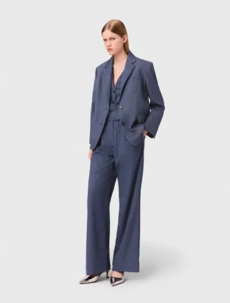 Gestructureerde blazer met strass
