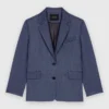Gestructureerde blazer met strass