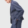 Gestructureerde blazer met strass