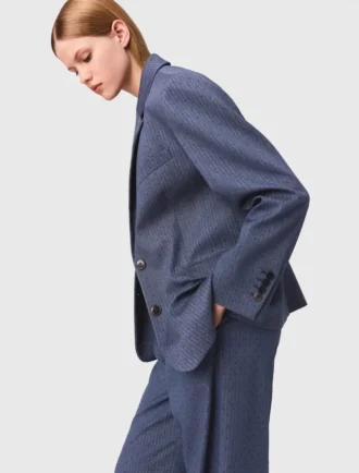 Gestructureerde blazer met strass