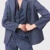 Gestructureerde blazer met strass