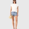 Getailleerd T-shirt met plooien