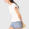 Getailleerd T-shirt met plooien