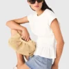 Getailleerd T-shirt met plooien