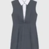Getailleerde jurk met gelaagde look
