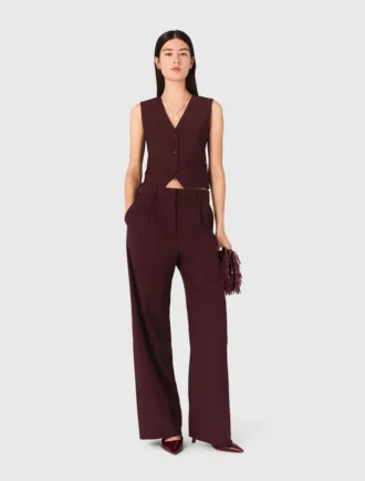 Getailleerde pantalon met hoge taille