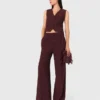 Getailleerde pantalon met hoge taille