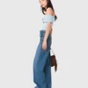 Gevlochten flared jeans