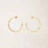 Grote hoepeloorbellen met strass-versiering