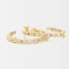 Grote hoepeloorbellen met strass-versiering