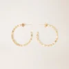 Grote hoepeloorbellen met strass-versiering
