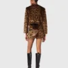 Jacket van imitatieleopardbont