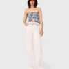 Jeans met hoge taille en wijde pijpen