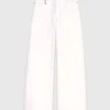 Jeans met hoge taille en wijde pijpen
