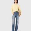 Jeans met kettingriem