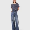 Jeans met wijde pijpen