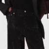 Jeans met wijde pijpen en strass