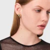 Jersey top met diamantjes