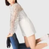 Jumpsuit van tweed met pailletten