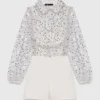 Jumpsuit van tweed met pailletten