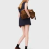 Jumpsuit van wolmix met gelaagd effect