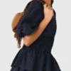 Jurk met ruches en strass