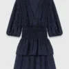 Jurk met ruches en strass