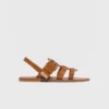 K.Jacques leren gladiatorsandalen