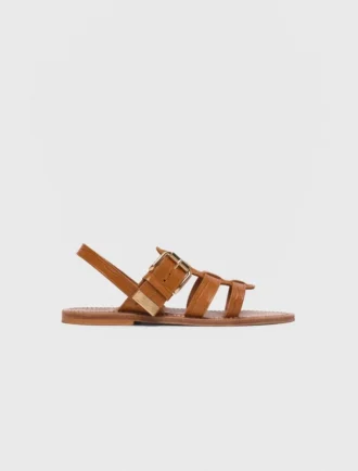 K.Jacques leren gladiatorsandalen