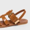 K.Jacques leren gladiatorsandalen