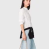 Katoenen shirt met strass-steentjes