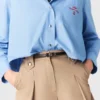 Katoenen short met plooien