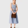 Katoenen top met smockwerk en strass