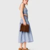 Katoenen top met smockwerk en strass