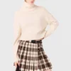 Kilt met strass-ruitjes