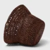 Kleurrijke buckethoed van natuurlijk raffia