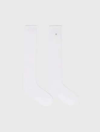 Kniehoge pointelle sokken