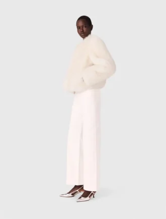 Kort jasje van imitatiebont